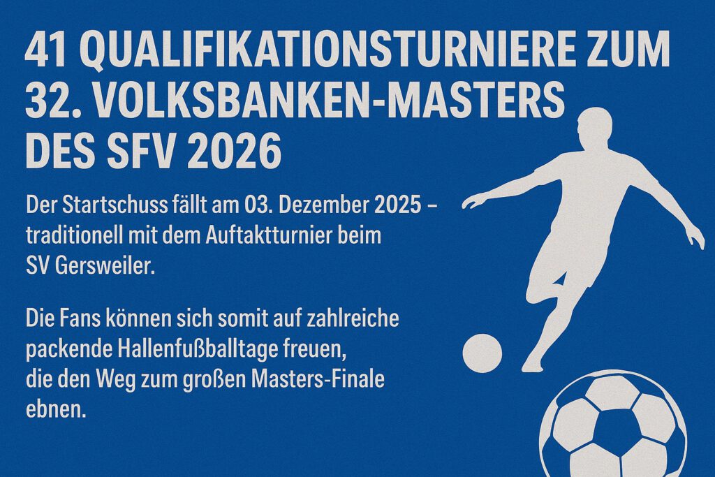 Plakat zum Beitrag 41 Qualifikationsturniere zum Volksbanken Masters 2026