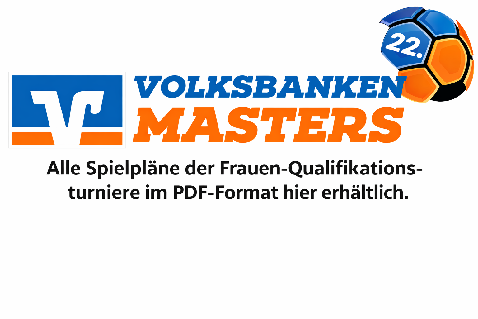 Logo Spielpläne Frauenmasters im PDF Format