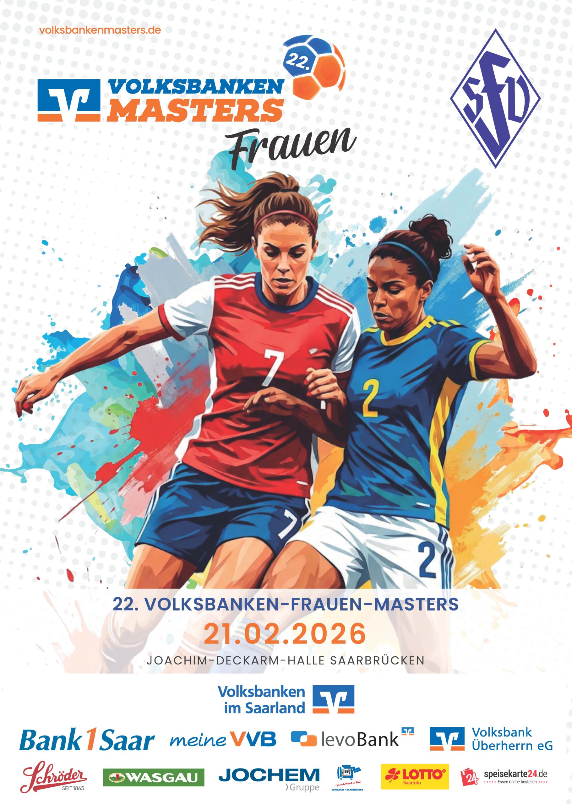 Plakat zum Volksbanken-Masters Frauen 2026